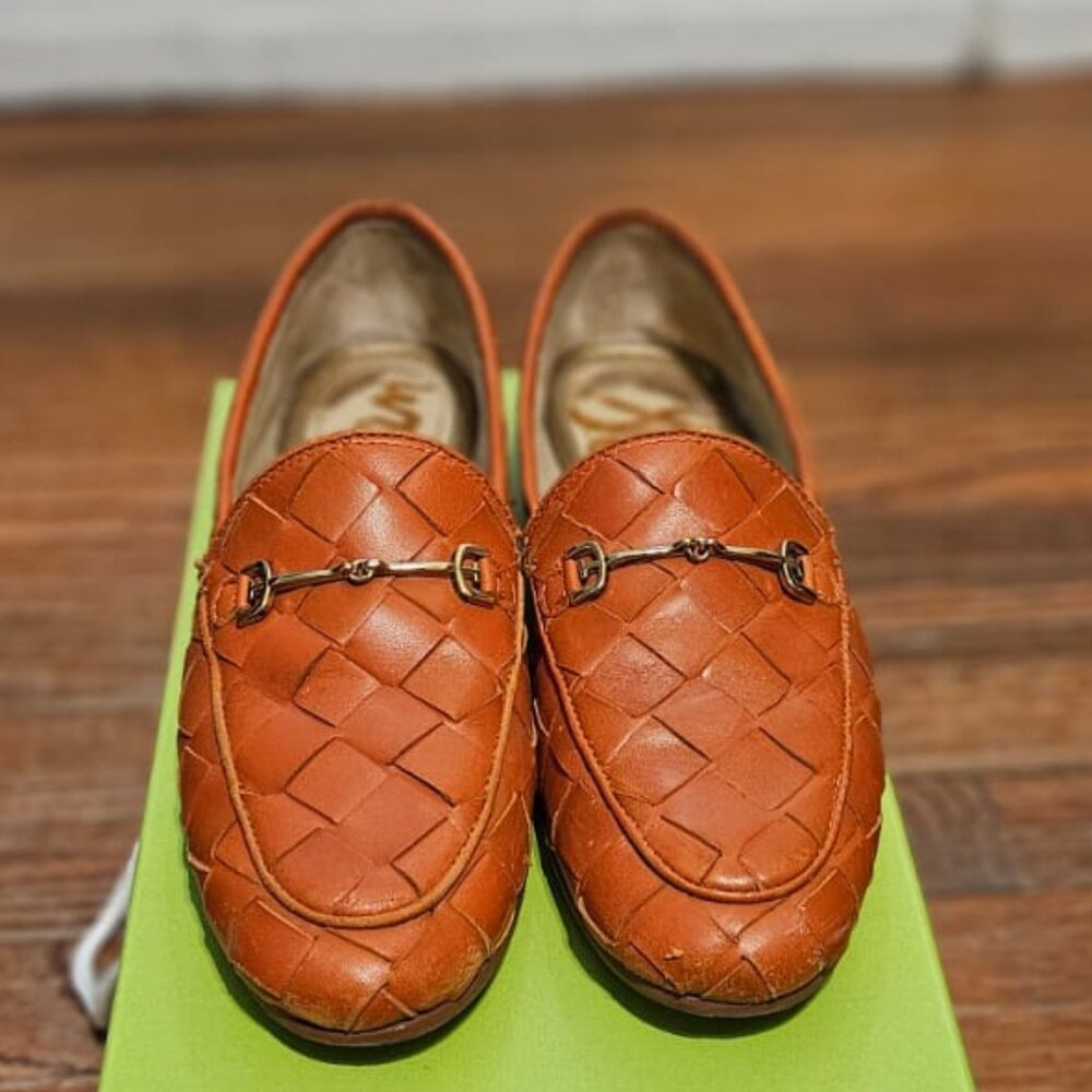 Women's Woven Leather Loafers